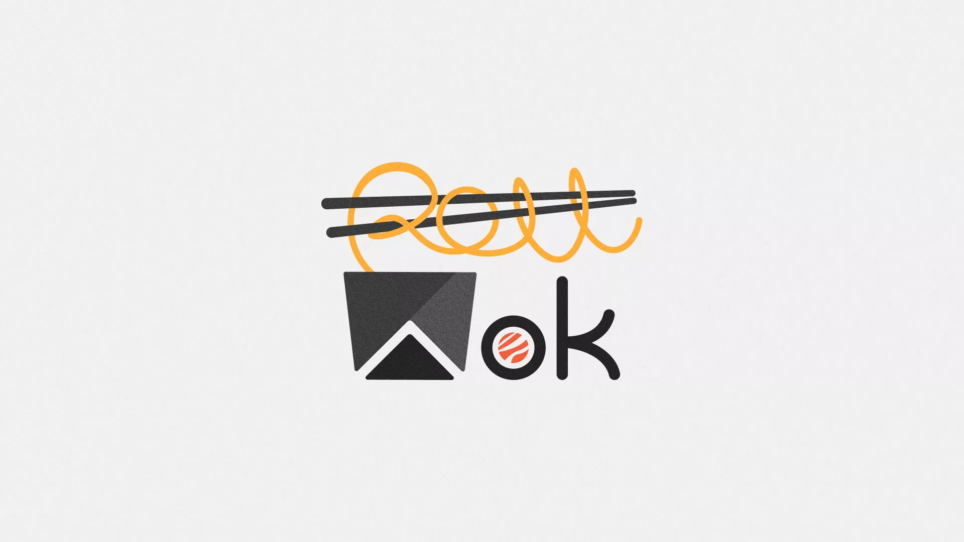 Разработка логотипа суши-бара «Roll Wok Club» в Сретенске