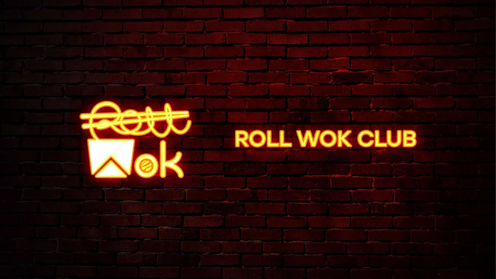 Разработка интерьерной вывески суши-бара «Roll Wok Club» в Сретенске